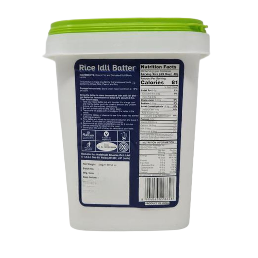 Rice Idli (Idli-Dosa) Batter