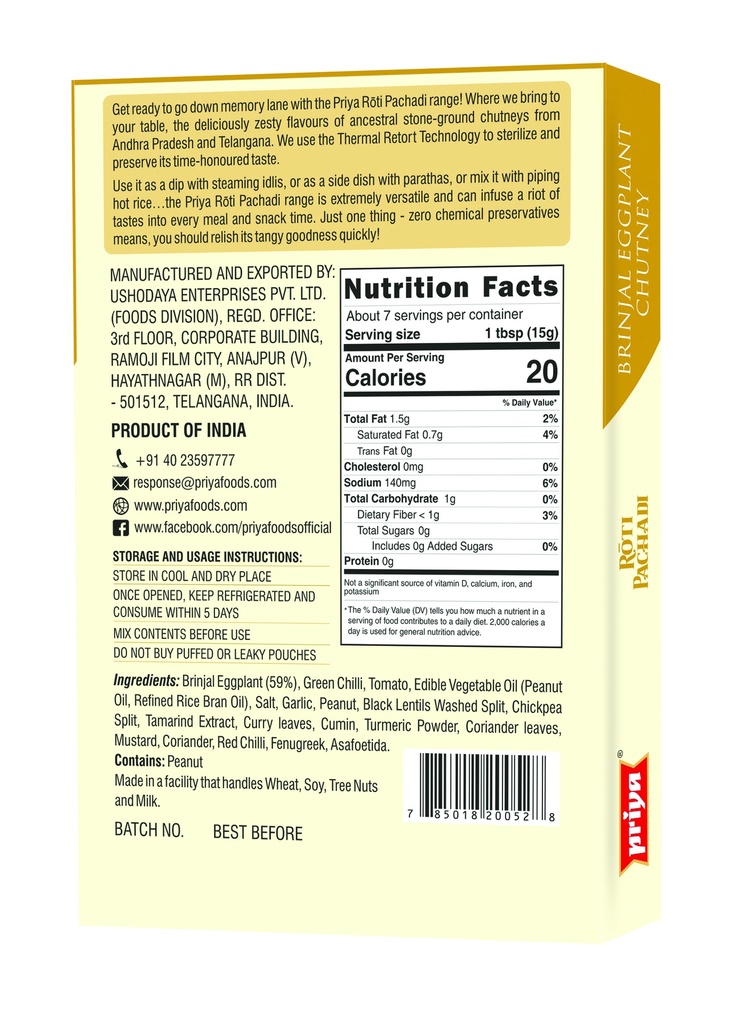 Brinjal Eggplant Chutney