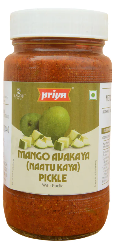 Mango Pickle (Avakaya) W/ Garlic Hot