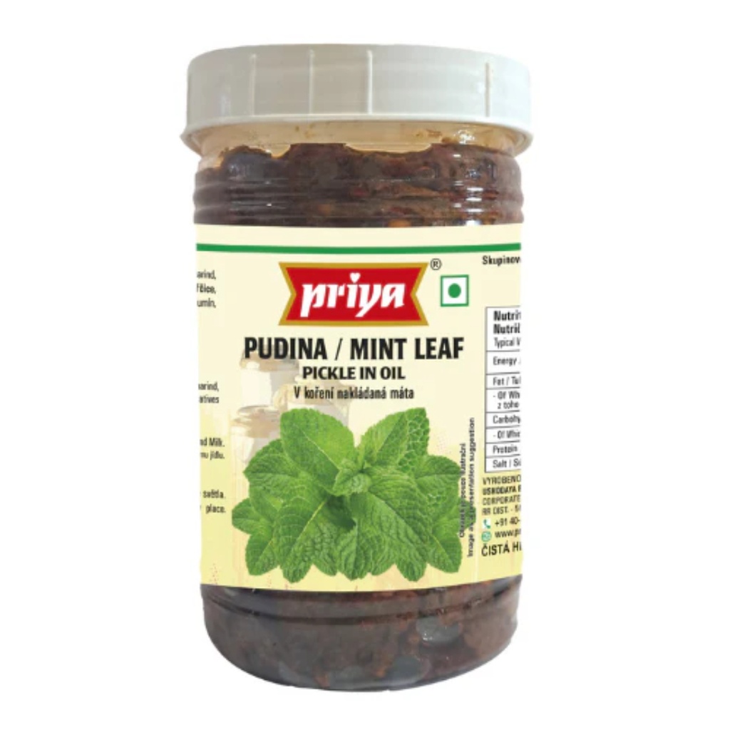 Phudina (Mint) Pickle W/ Garlic