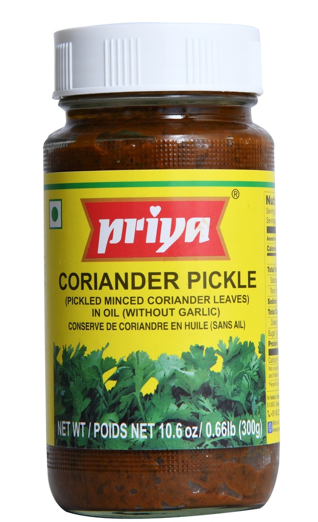 Coriander Pickle W/O Garlic