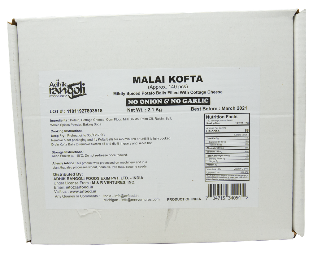 R9B VPK Malai Kofta