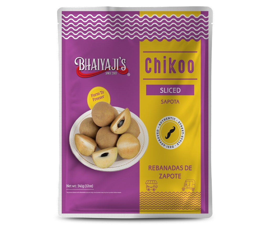 Chikoo (Achras Sapota) (Sliced)