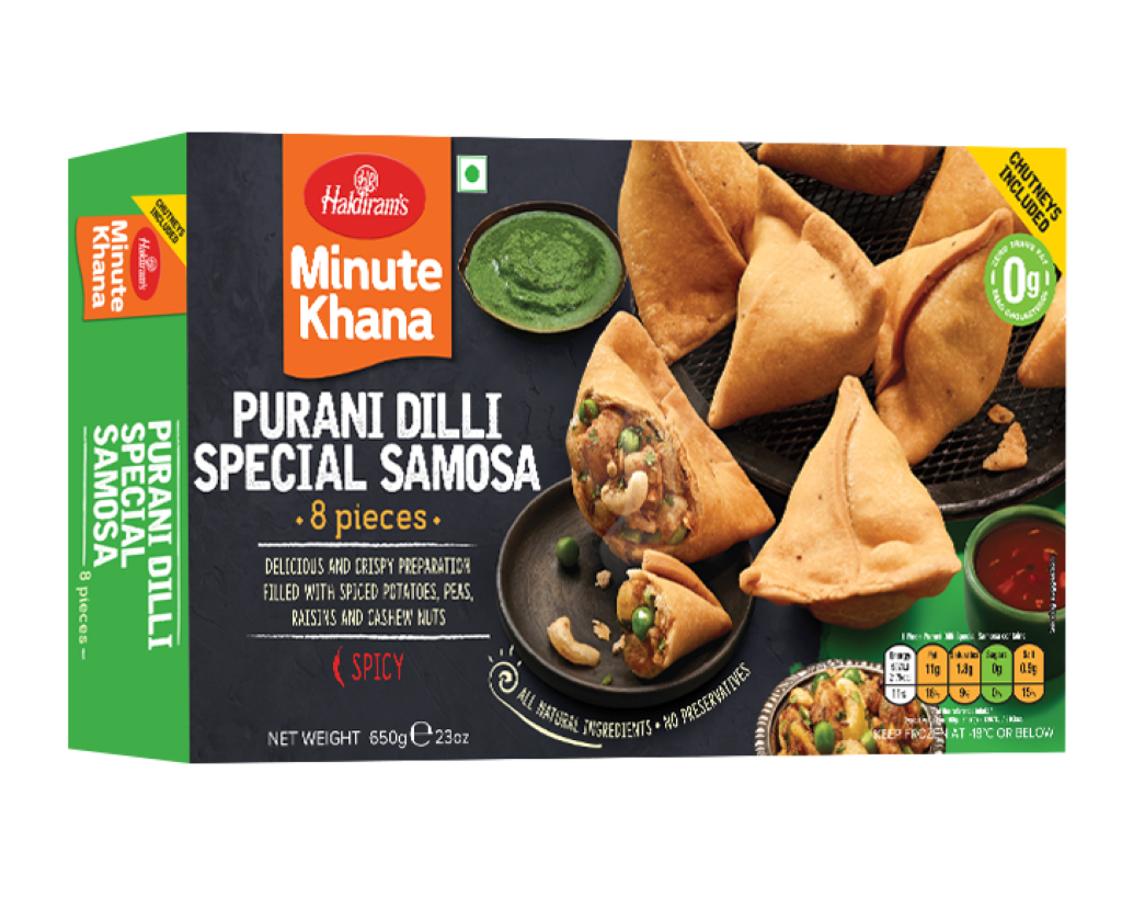 Purani Delhi Samosa W/Chutnies