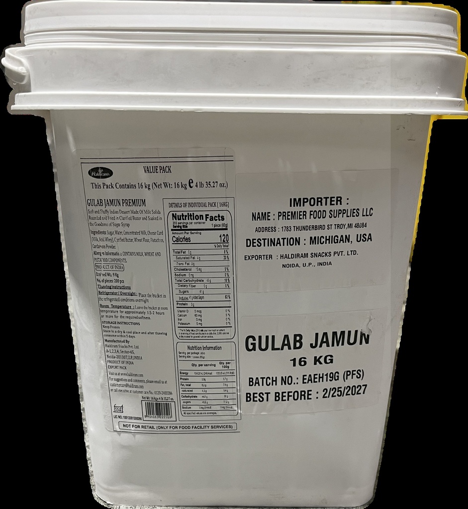 (Bucket) Gulab Jamun (Desi Ghee)