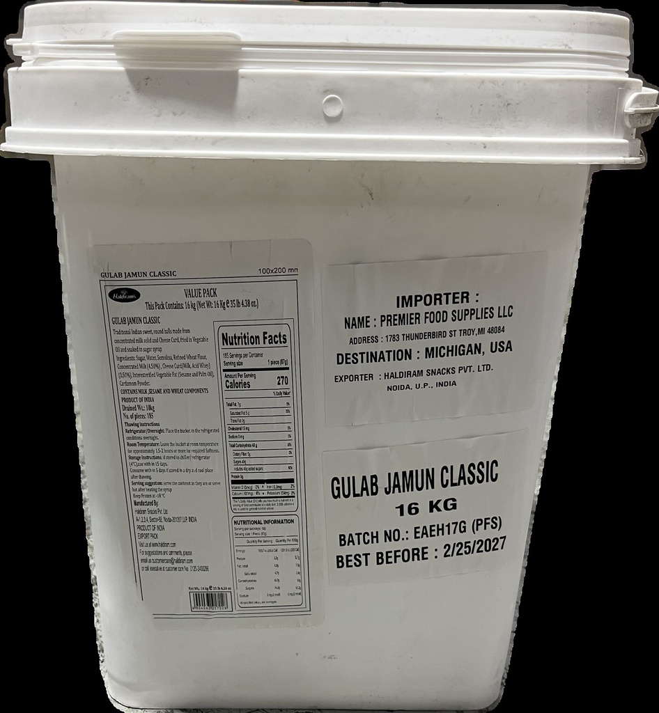 (Bucket) Gulab Jamun Classic