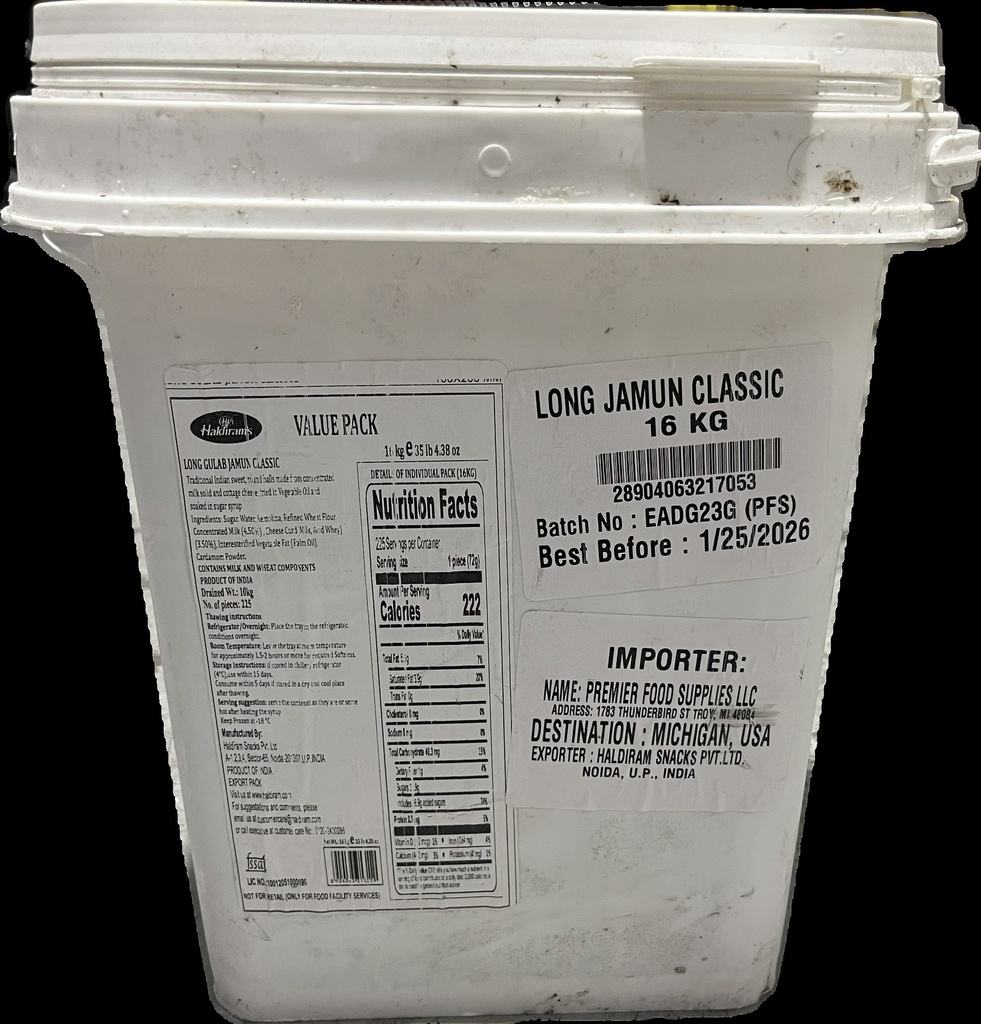 (Bucket) Long Gulab Jamun Classic