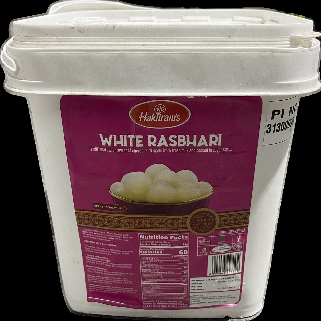 (Bucket) White Rasbhari