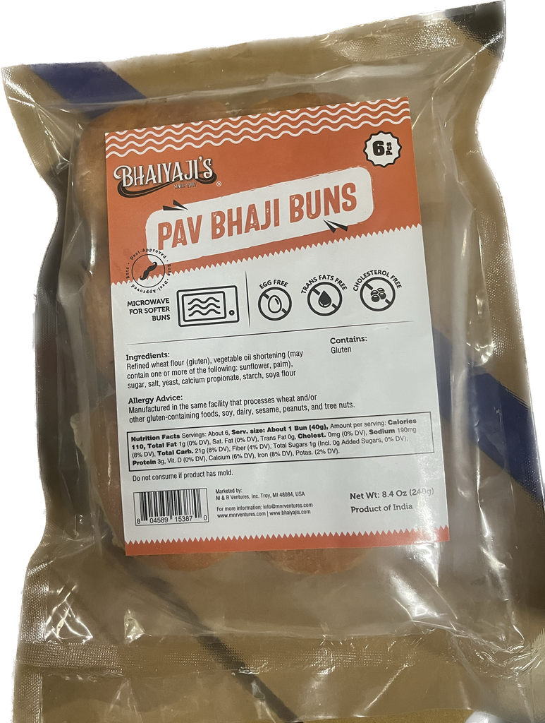 PB1 Pav Bhaji(Bombay Pav) Buns (India - Inst Pack)