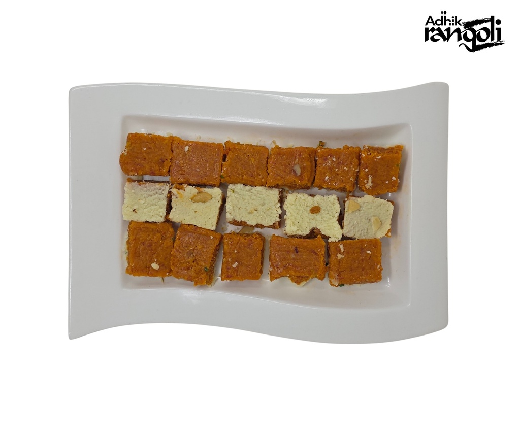S23 Mawa Carrot Burfi (Khoya Gajar Burfi) (Ghajar Bhurfi with Mawa)