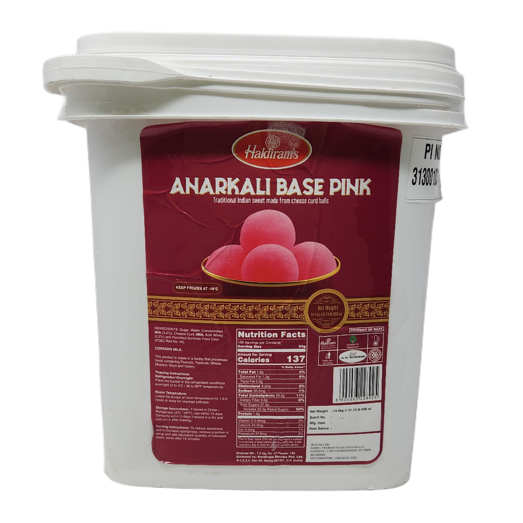 (Bucket) Anarkali (Pink Round Rasogolla Balls)