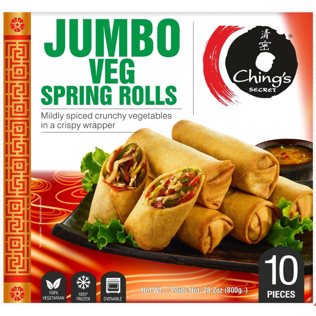 Jumbo Vegetable Spring Rolls