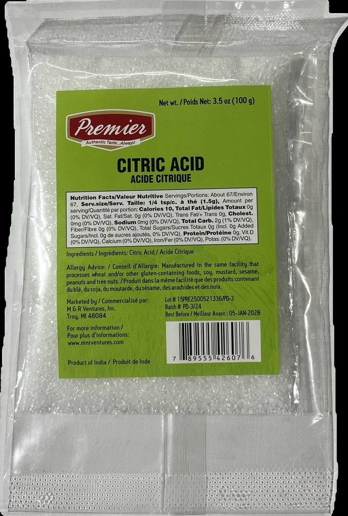 Citric Acid (Pouch)