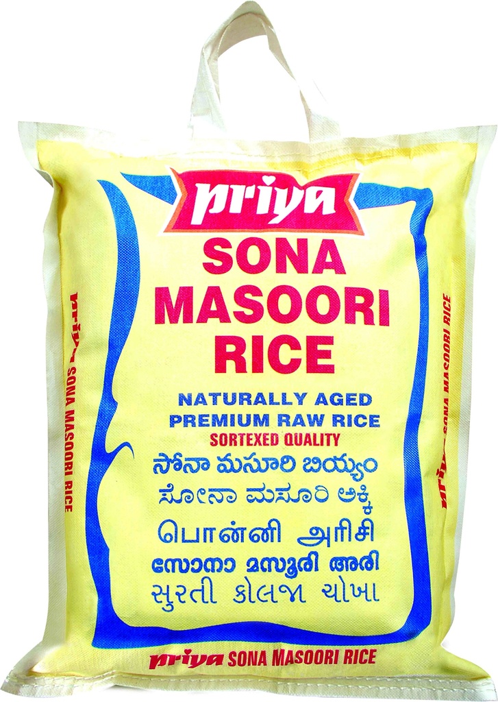 Sona Masoori Raw Rice