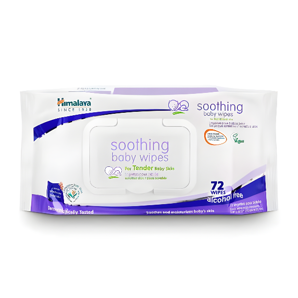 Soothing Baby wipes 72's