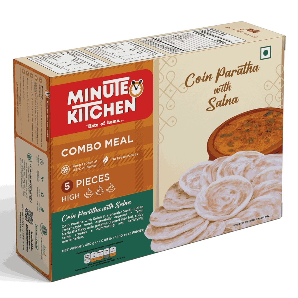 Coin Parotta with Salna (Combo Pack)