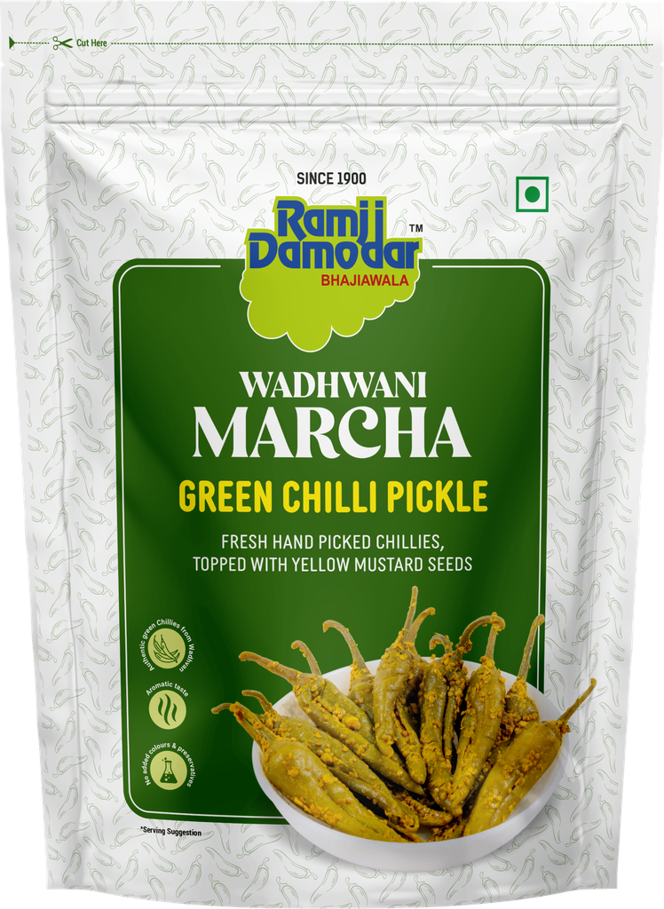 Wadhvani Marcha (Green Chilli) Pickle
