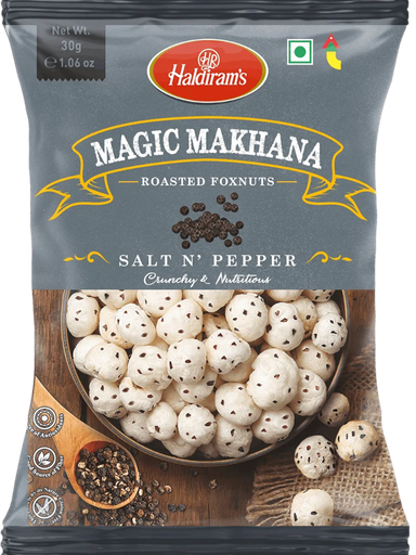 [DHLD:NUT:40117F4] - (Salt N Pepper) Roasted Foxnuts - [30g]