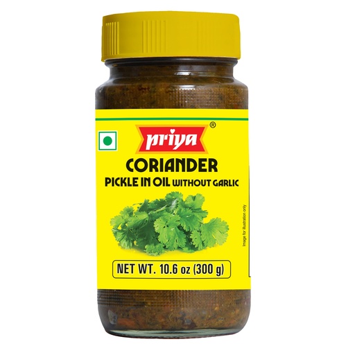 [DPRY:PKL:67508C2X] - Coriander Pickle W/O Garlic - [300g]
