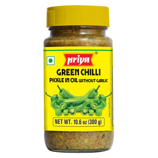 [DPRY:PKL:67508G6X] - Green Chilli (Sliced) Pickle W/O Garlic - [300g]