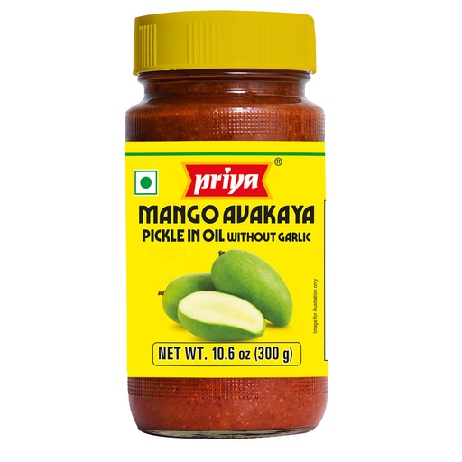[DPRY:PKL:67508M1X] - Mango Pickle (Avakaya) W/O Garlic Hot - [300g]
