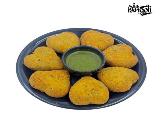 [FARF:SNK:11205C1] - VPK Veg Cutlet Heart Shape - [2.4kg (60pcsx40g/pc)]