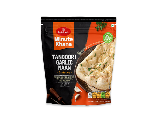 [FHLD:BRD:40010N2] - Garlic Tandoori Naan - [400g (5pcsx80g/pc)]