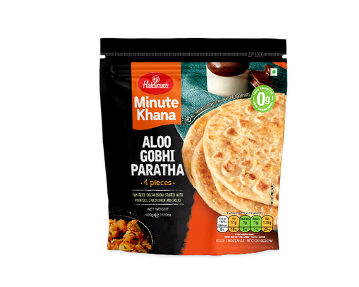 [FHLD:BRD:40012A3] - Aloo Gobhi Paratha - [400g (4pcsx100g/pc)]
