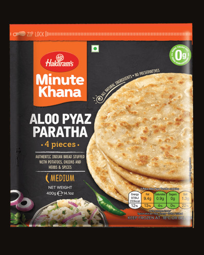 [FHLD:BRD:40012A6] - Aloo Pyaz Paratha - [400g (4pcsx100g/pc)]