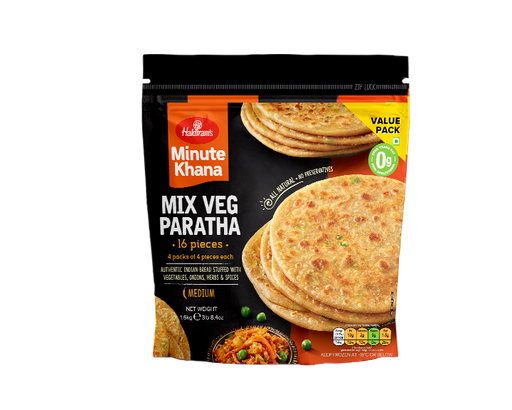 [FHLD:BRD:40030V1] - VPK Mix Veg Paratha - [1.6kg (16pcsx100g/pc)]