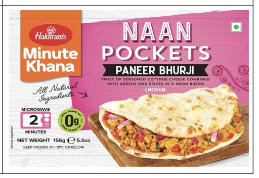 [FHLD:NWH:40023P4] Naan Pocket Paneer Bhurji [Naanwich]