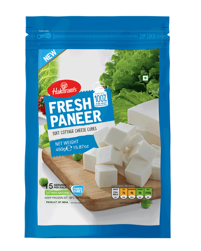 [FHLD:PNR:40062P2] - VPK Paneer Cubes - [450g]