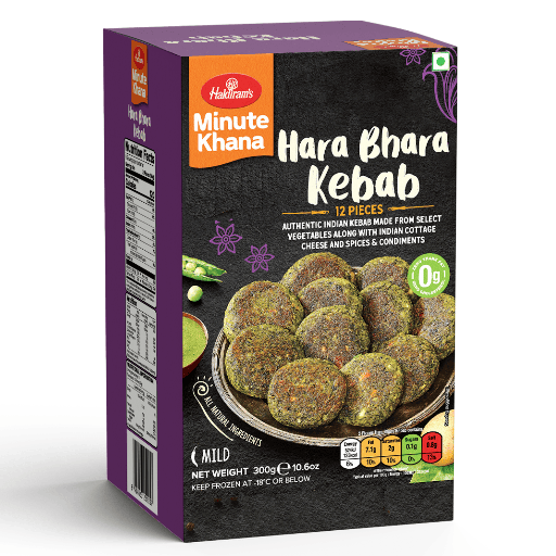 [FHLD:SNK:40020K4] - Hara Bhara Kebab - [300g (12pcsx25g/pc)]