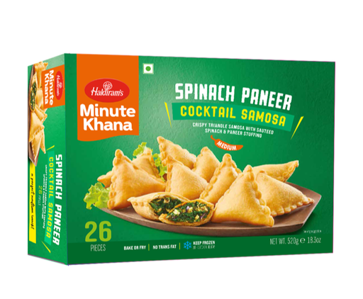 [FHLD:SNK:40020S8] Spinach Paneer Cocktail Samosa