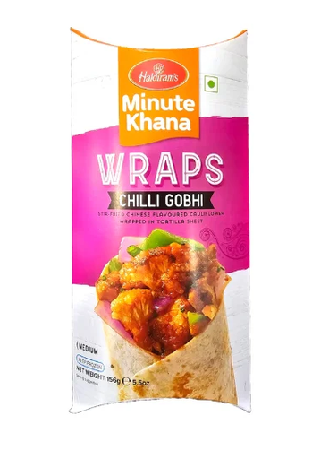 [FHLD:SNK:40021G1] - Chilli Gobhi Wraps [Desi Wrap] - [156g]