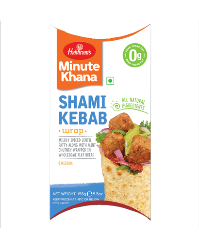 [FHLD:SNK:40021K1] - Shami Kebab Wraps [Desi Wrap] - [156g]