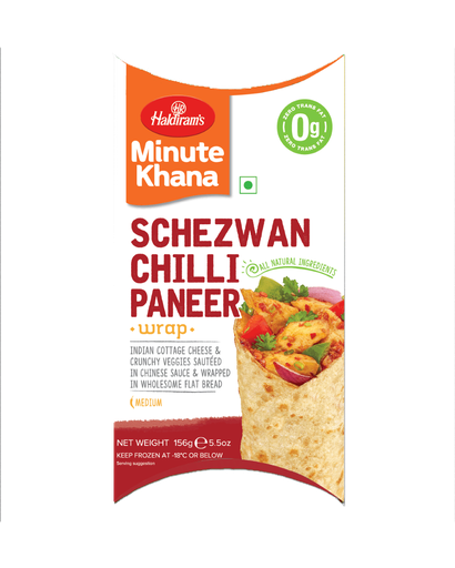 [FHLD:SNK:40021P1] - Schezwan Chilli Paneer Wraps [Desi Wrap] - [156g]