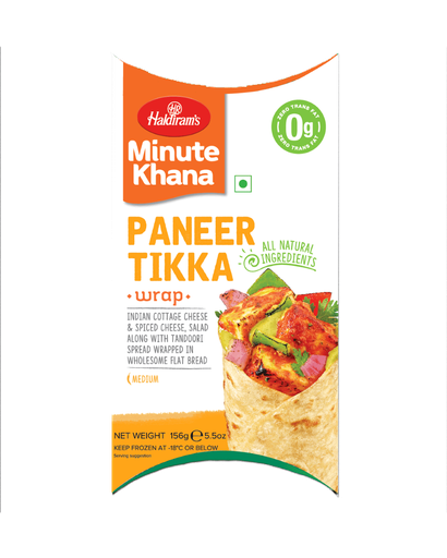[FHLD:SNK:40021P2] - Paneer Tikka Wraps [Desi Wrap] - [156g]