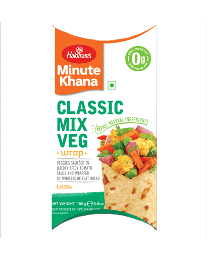 [FHLD:SNK:40021V1] - Classic Mix Veg Wraps [Desi Wrap] - [156g]