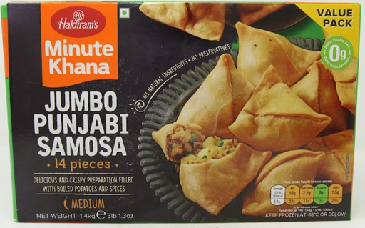 [FHLD:SNK:40031S2] - VPK HLD Jumbo Punjabi Samosa - [1.4kg (14pcsx100g/pc)]