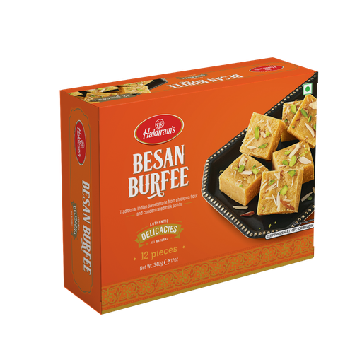 [FHLD:SWT:40050B1] - Besan Burfee (Burfi) - [340g (12pcsx28g/pc)]