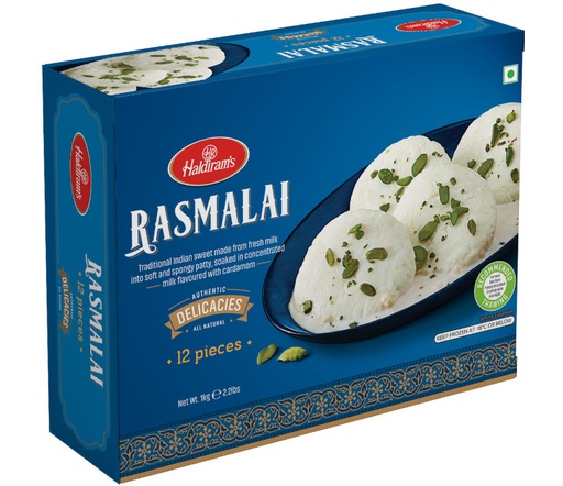[FHLD:SWT:40051R1] - Rasmalai (12pcs) - [1kg (12pcsx83g/pc)]