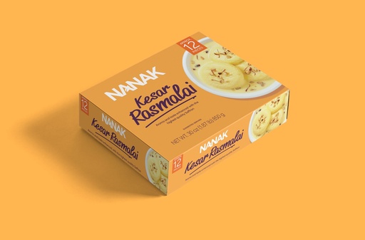 [FNNK:SWT:62510R5] - Kesar Rasmalai - [850g (12pcsx70g/pc)]