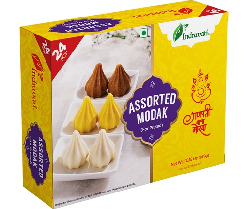 [FIND:SWT:42322M1] - Assorted Modak - Small - [288g (24pcsx12g/pc)]