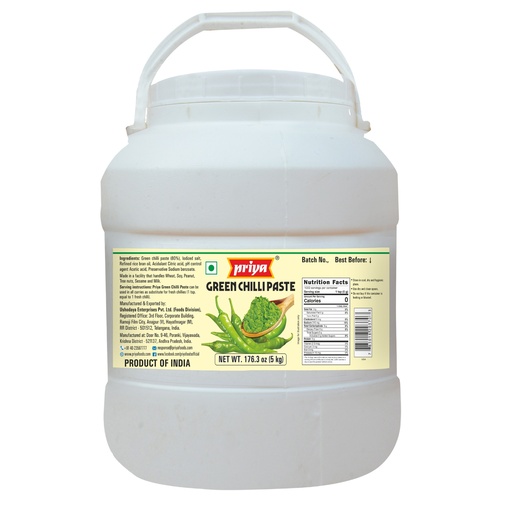 [DPRY:PST:67509G6] - Green Chilli Paste - [5kg]