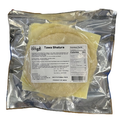 [FARF:BRD:11202B3] - Bhatura (Tawa) - [400g (4pcsx100g/pc)]