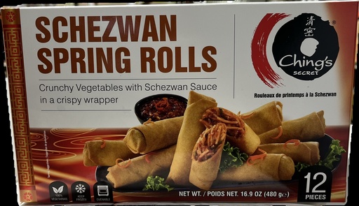 [FCHG:SNK:18201R1] - Schezwan Spring Rolls - [480g (12pcsx40g/pc)]