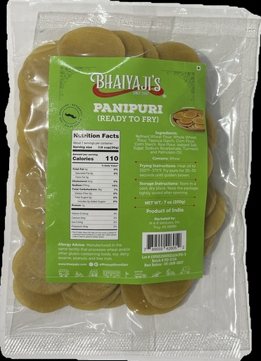 [DBYJ:PNP:15001P4] DRY Pani Puri (To fry)