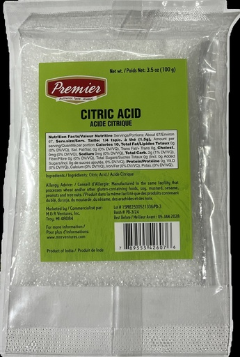 [DPRM:OTH:70007C2] Citric Acid (Pouch)