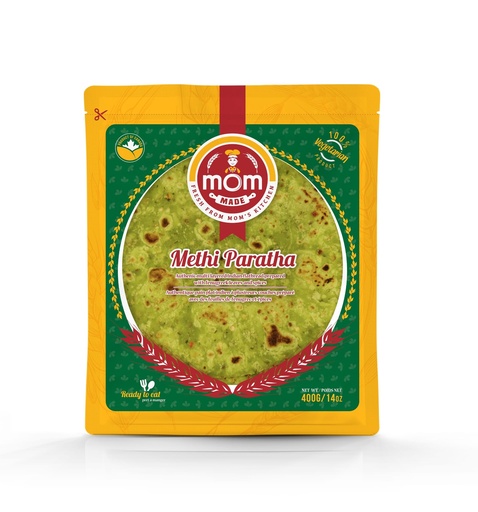 [CMOM:BRD:57901M1] - Methi Paratha - [400g (4pcsx100g/pc)]